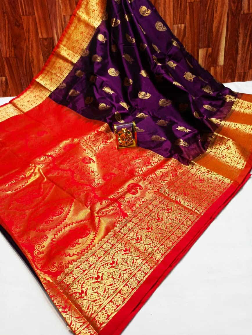 Women's Kanjivaram Paithani Silk Traditional saree dvz0002664 - Dvanza.com