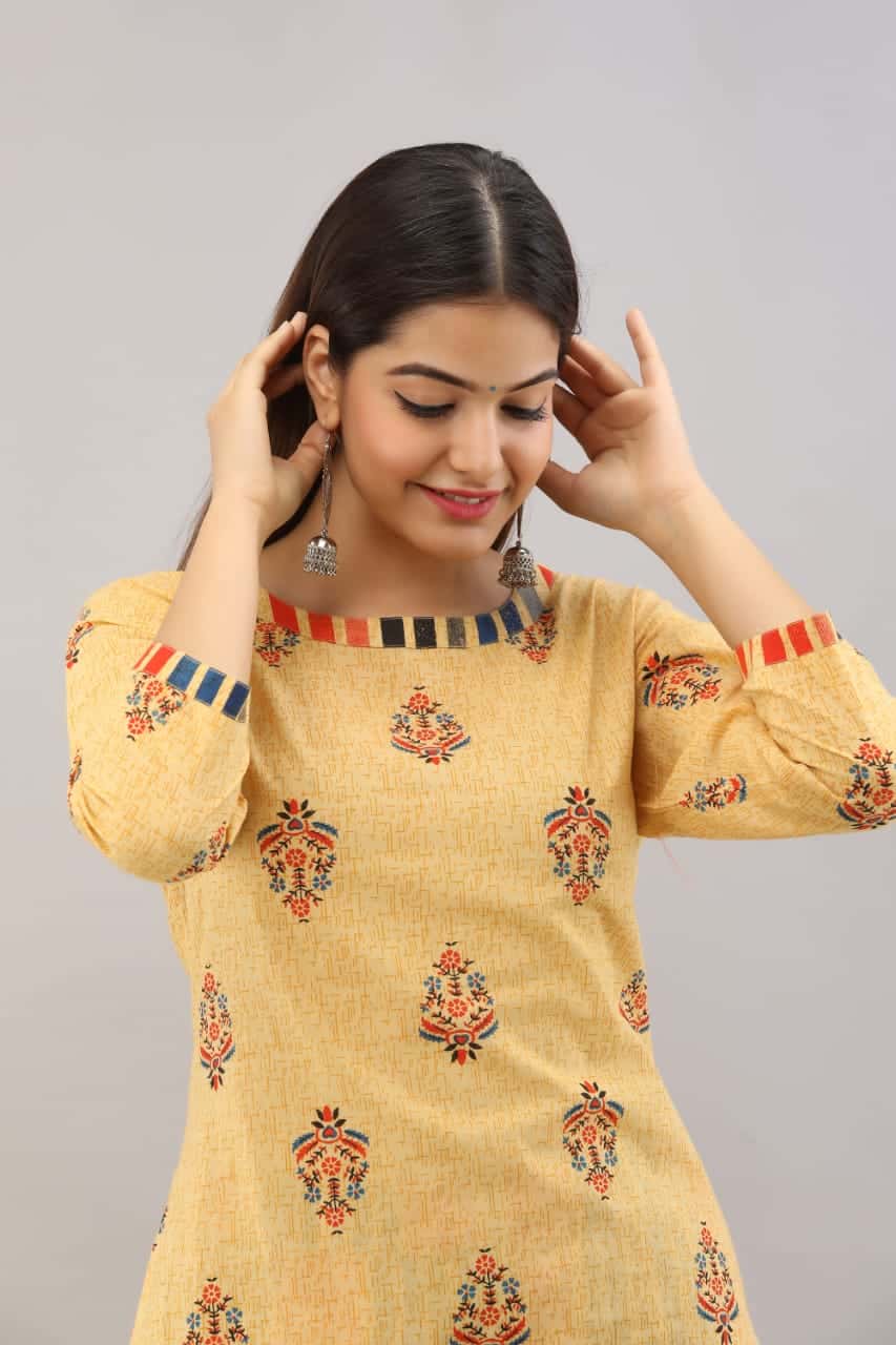 skin colour kurti design