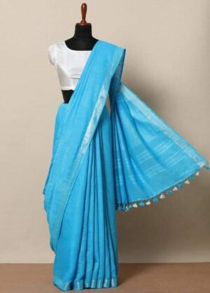 Linen Saree