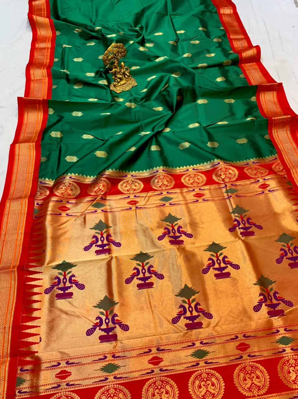 Maaya Pre Drape Double Pallu Saree With Butterfly Top – Affroz.com