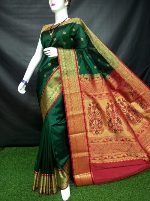 Dark Purple Mhalsa Paithani Saree