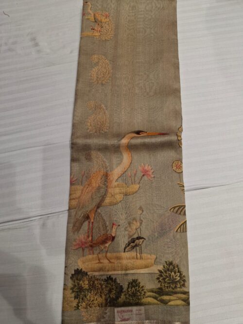 Raw Silk Saree with All Over Golden Butti